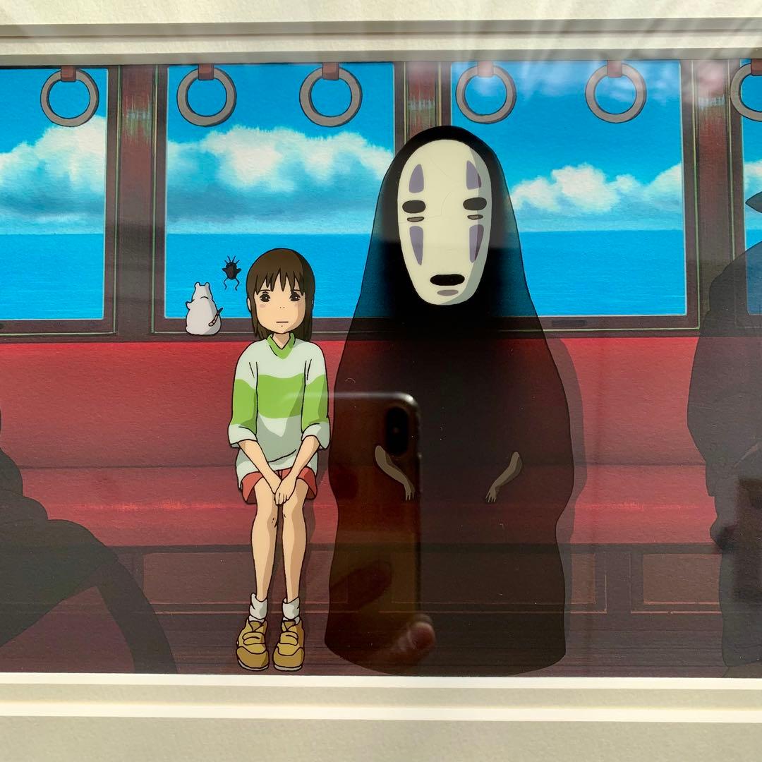 ｍ*２様 【非売品】ジブリ 千と千尋の神隠し セル画 海原鉄道 千尋とカオナシ