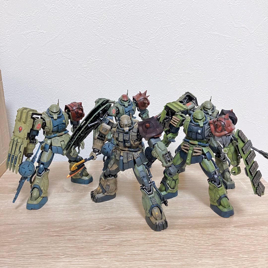 hg ザクⅡ F型 ソラリ機 ルショーン機 チャブス機 ケイル機