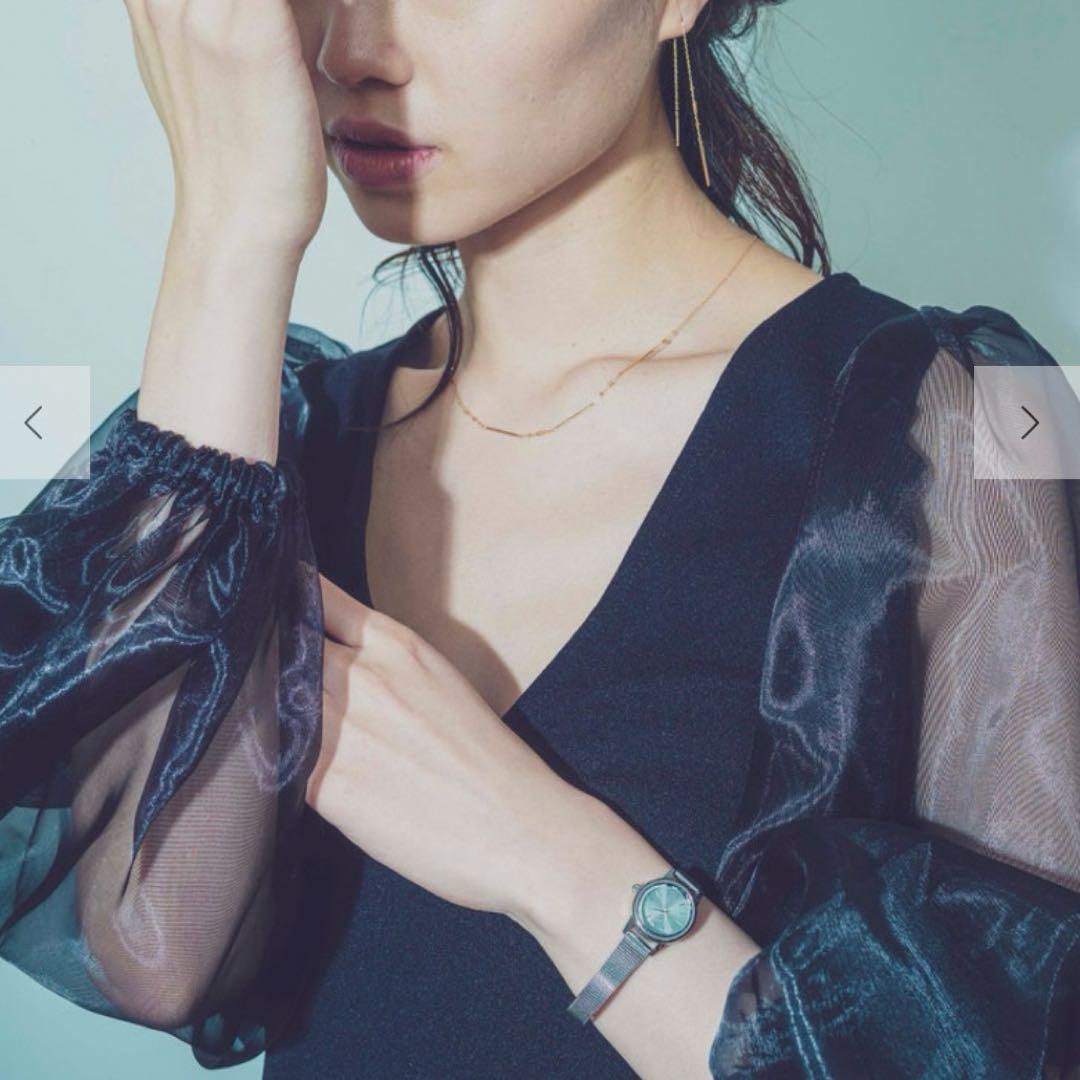 極美品✨ete エテ ダイヤモンド ソーラーウォッチ メッシュベルト 腕時計