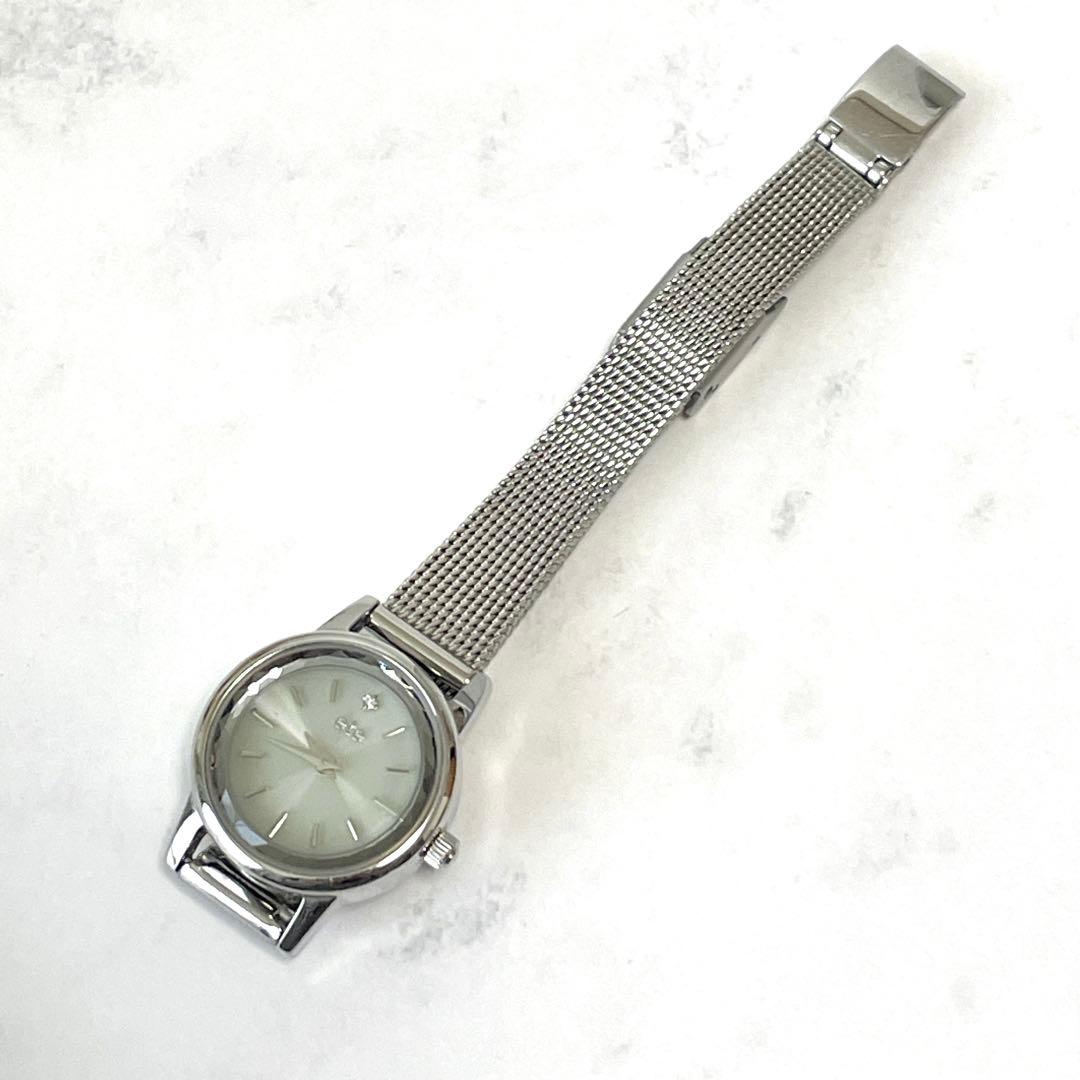 極美品✨ete エテ ダイヤモンド ソーラーウォッチ メッシュベルト 腕時計