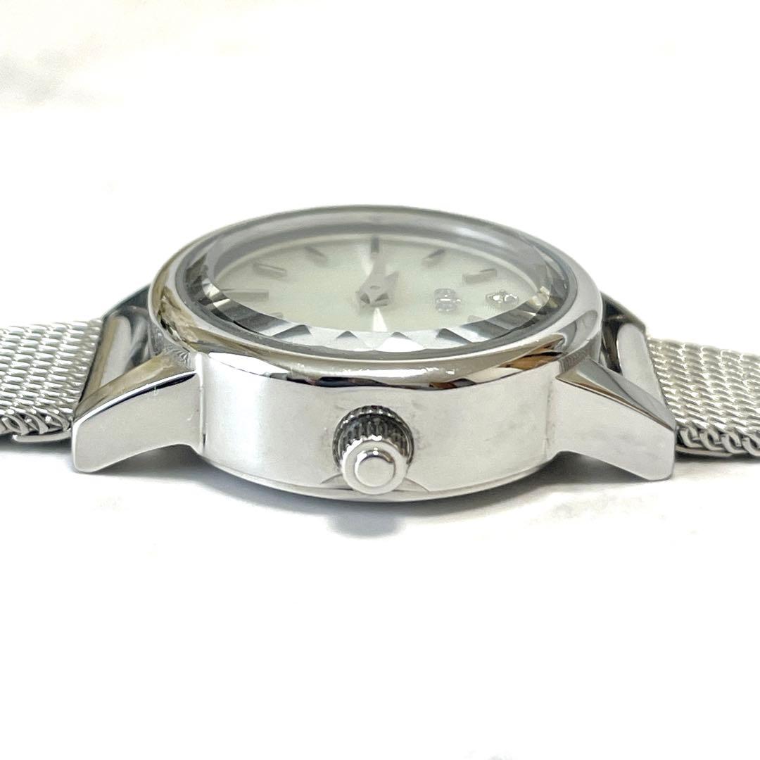 極美品✨ete エテ ダイヤモンド ソーラーウォッチ メッシュベルト 腕時計