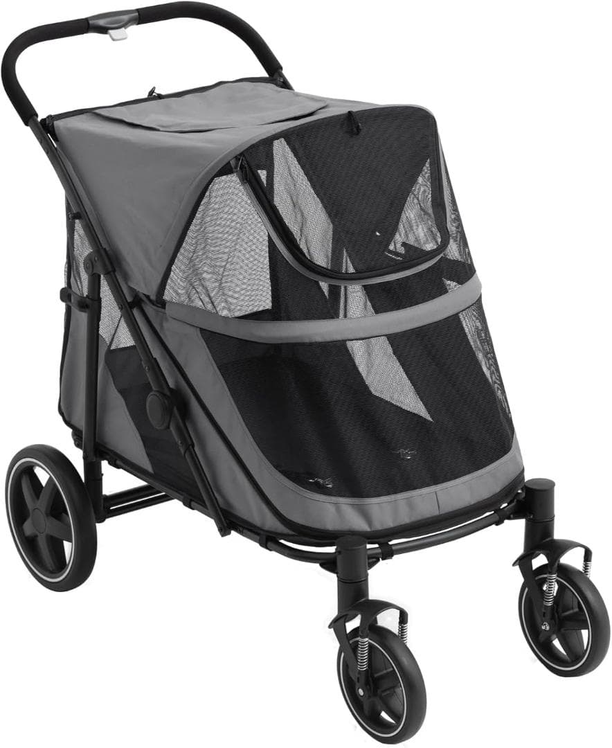 タンスのゲン ペットカート 犬カート 耐荷重60kg 大型犬対応 (89312)