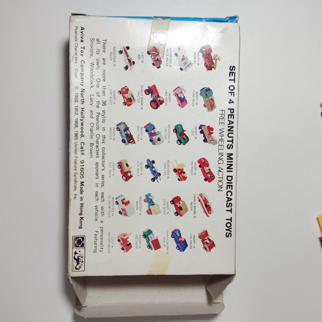 レア　Snoopy ミニダイキャストカー 4台セット　スヌーピー　アメトイ