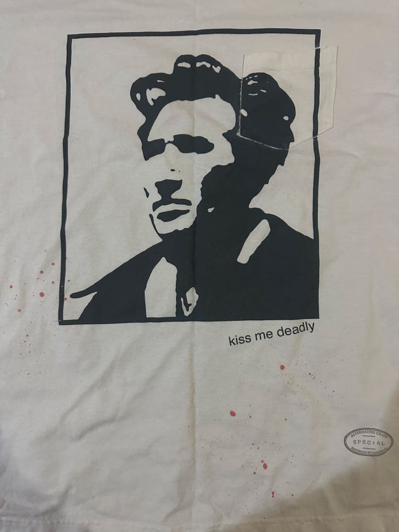 ソロイスト　ハンドメイド　太宰治ペンキTシャツ　サイズM