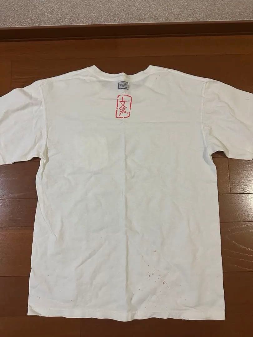 ソロイスト　ハンドメイド　太宰治ペンキTシャツ　サイズM