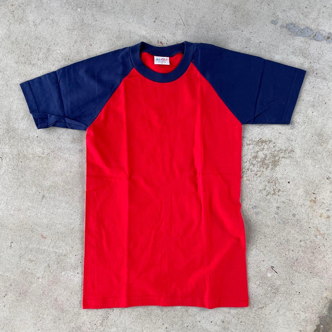 デットストック USA製 Tシャツ リンガー ラグラン 古着卸 まとめ売り