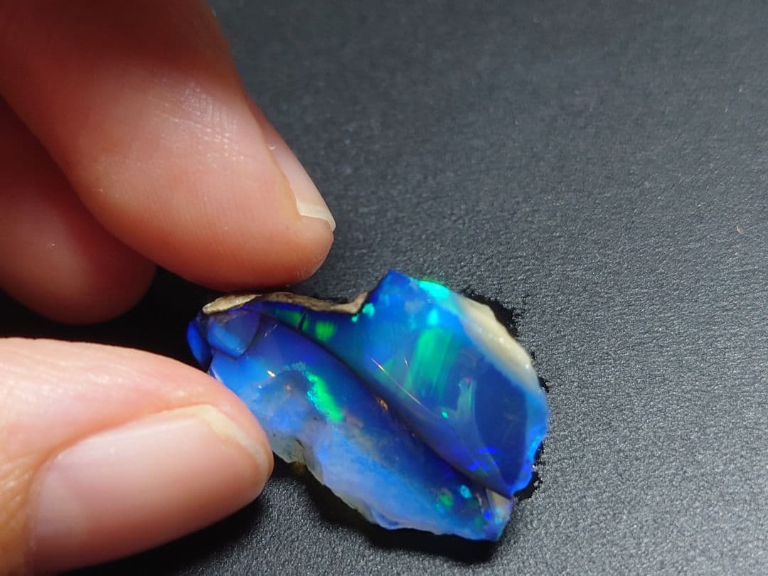 ウェロ産　チョーク　エチオピアオパール　標本　鉱物　原石　プレシャス　青