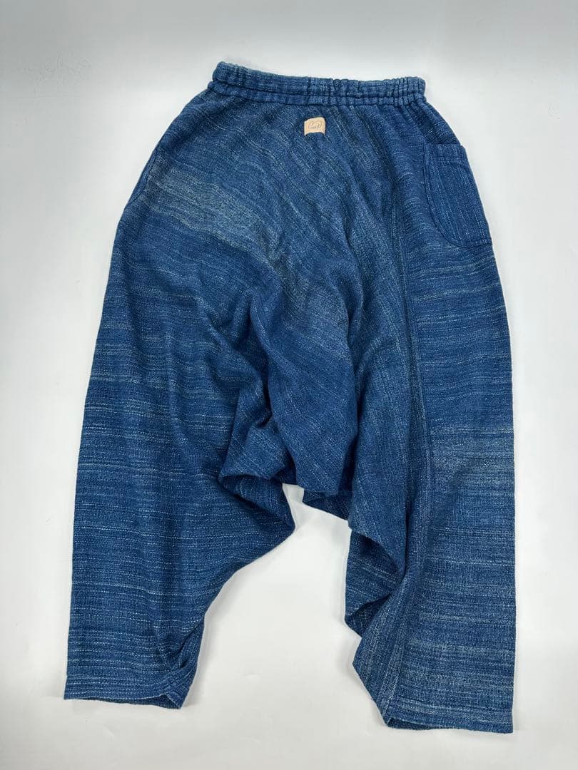 希少/美品/usaato/すすり インディゴ ムササビ パンツ/フリー