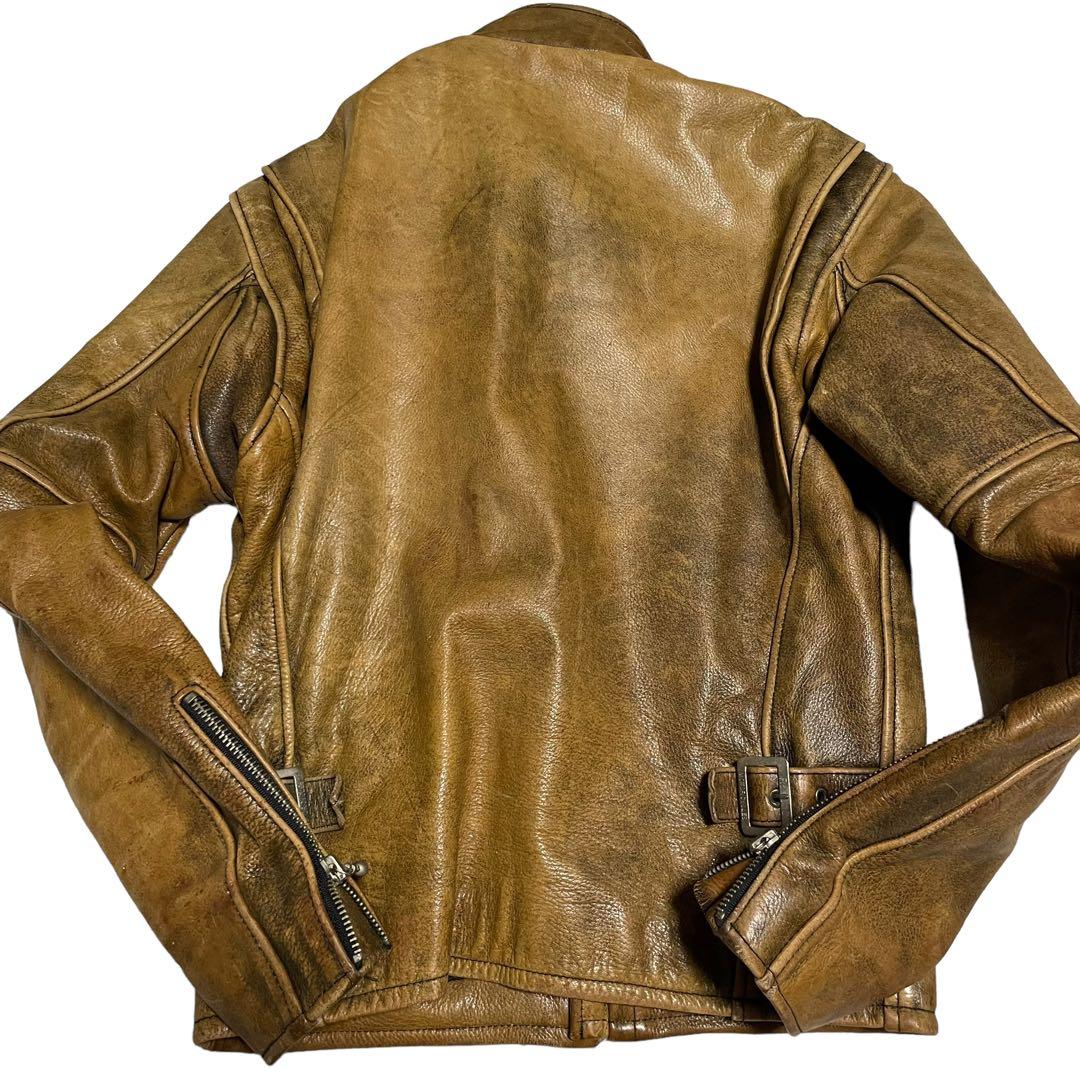 MVD 3S【R.B.C】本革 リアルレザーシングルライダースジャケットS