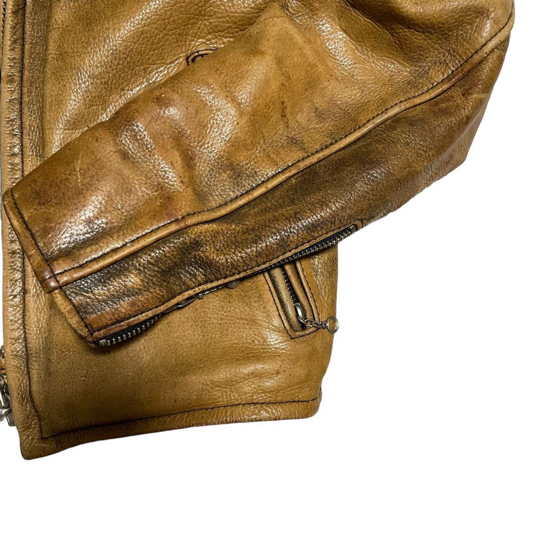 MVD 3S【R.B.C】本革 リアルレザーシングルライダースジャケットS