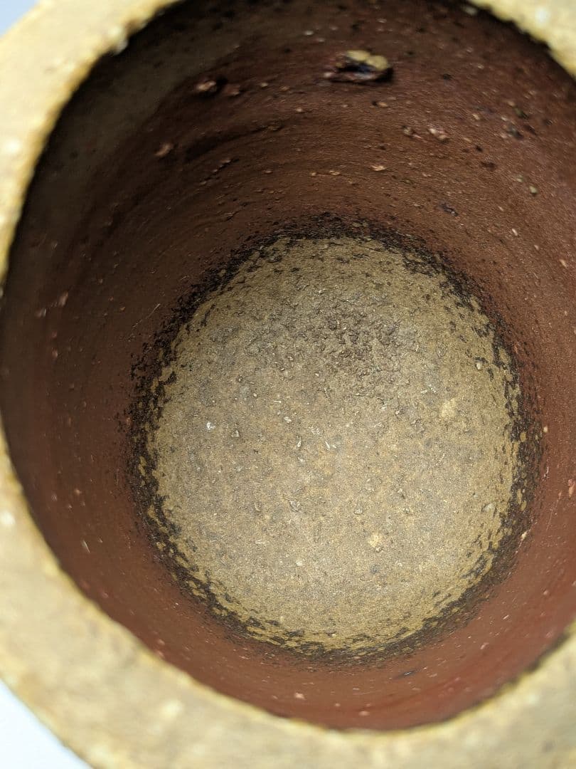 人間国宝 藤原雄 備前焼 掛花入 合箱栞 花器 フラワーベース 花瓶 花生 抹茶