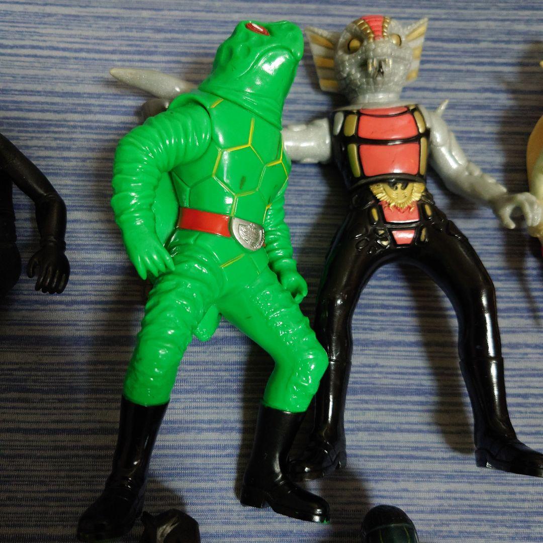 仮面ライダー　ソフビ　まとめ売り　昭和　怪人　ショッカー　約17cm　フィギュア