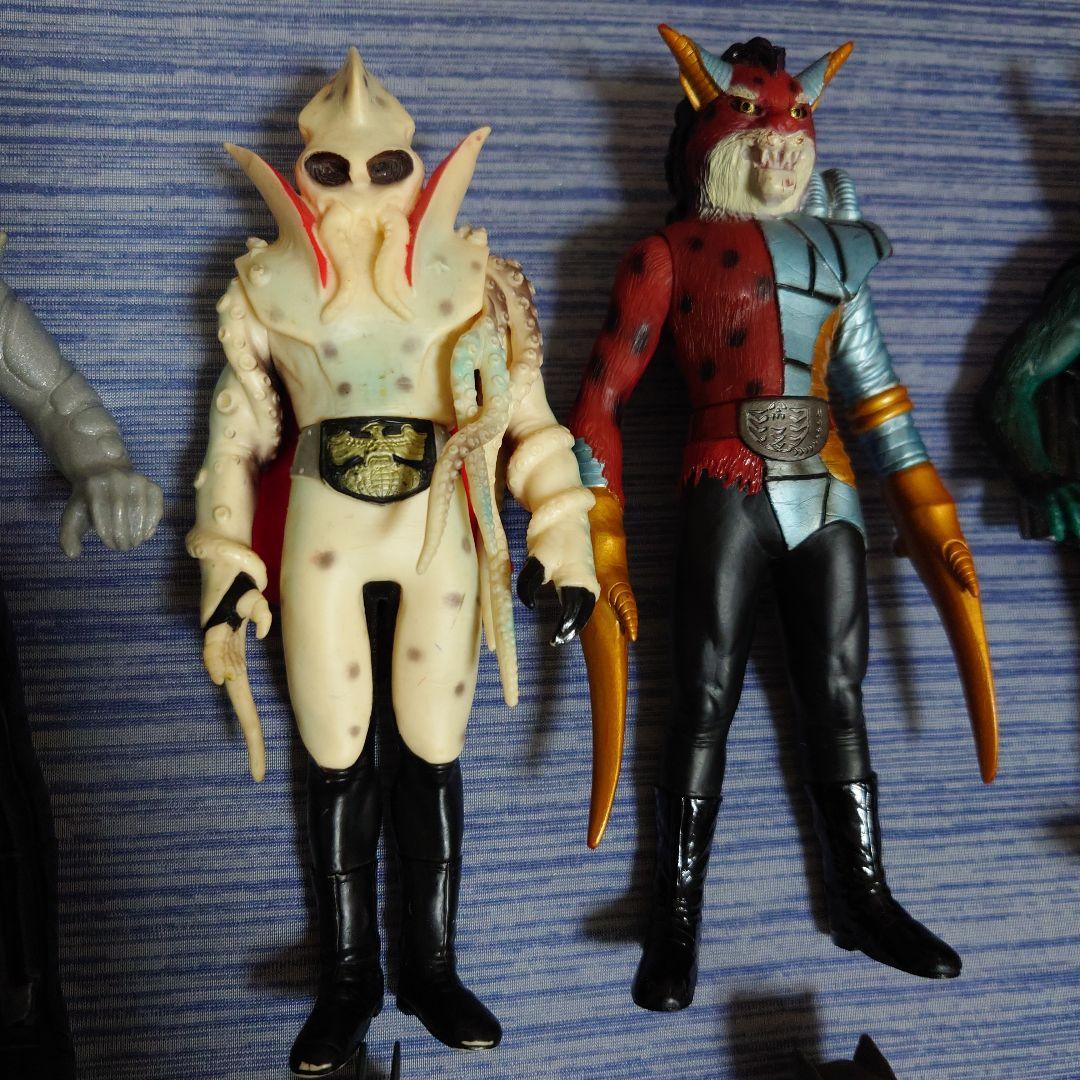 仮面ライダー　ソフビ　まとめ売り　昭和　怪人　ショッカー　約17cm　フィギュア