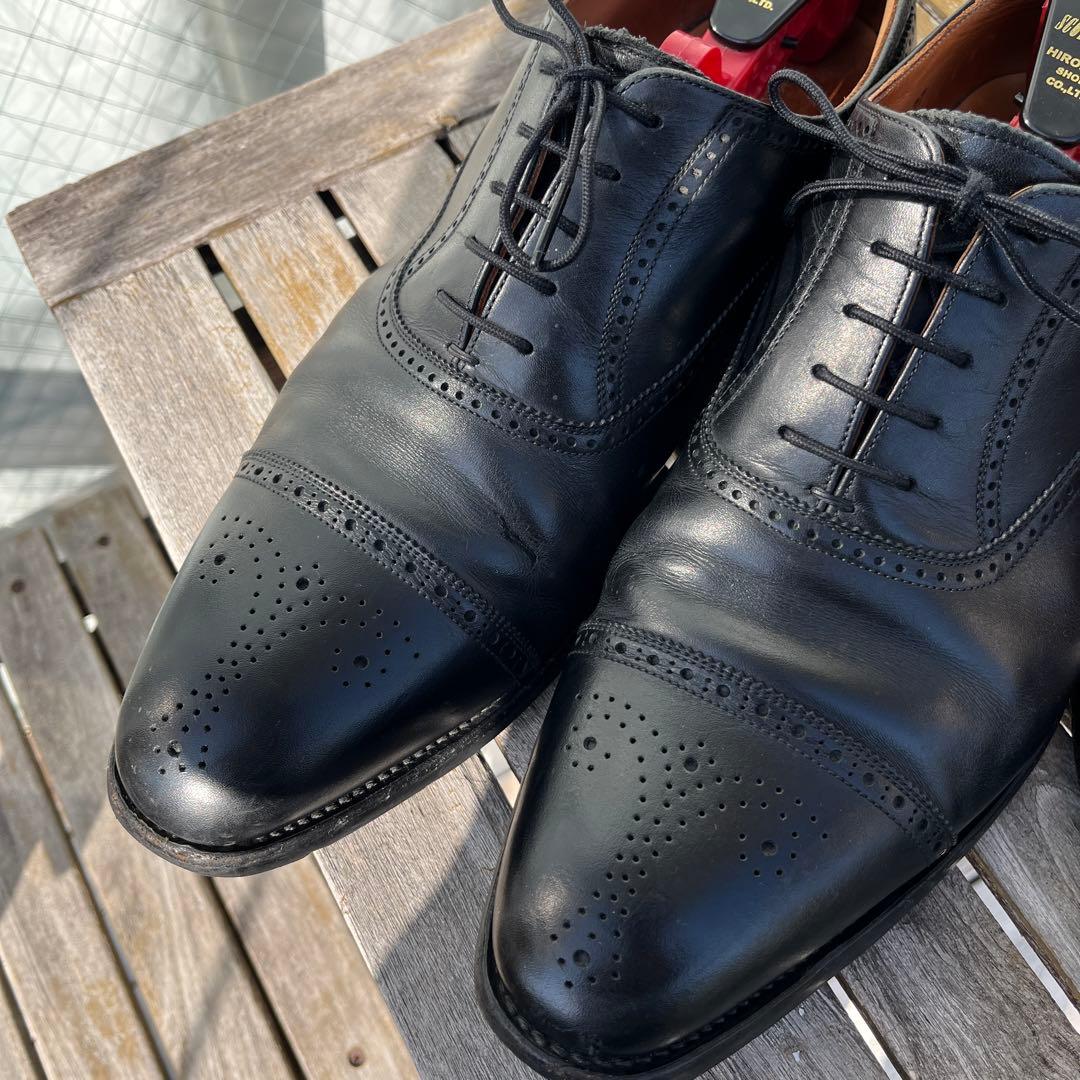 スコッチグレイン ウィングチップ・ユーチップレザーシューズセット