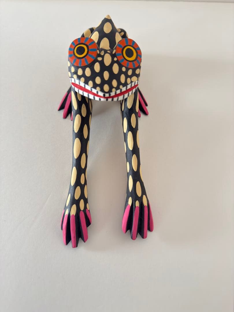 メキシコ　木彫　カエル オアハカン ウッド カーヴィング