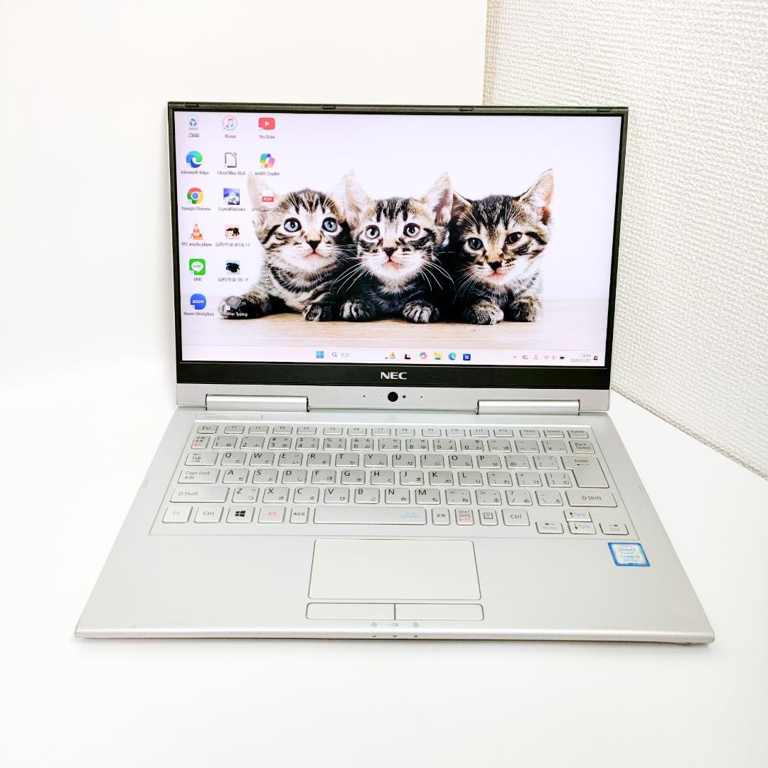 Win11✨️タッチパネル/第8世代i5/カメラ付きNECノートパソコン/SSD