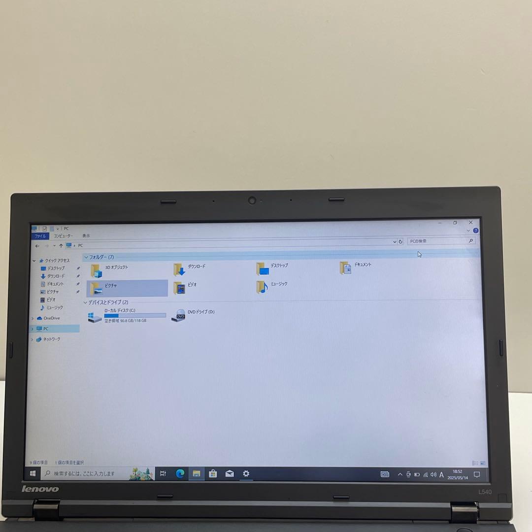 #853 レノボ Thinkpad L540 i3-4000M 8GB