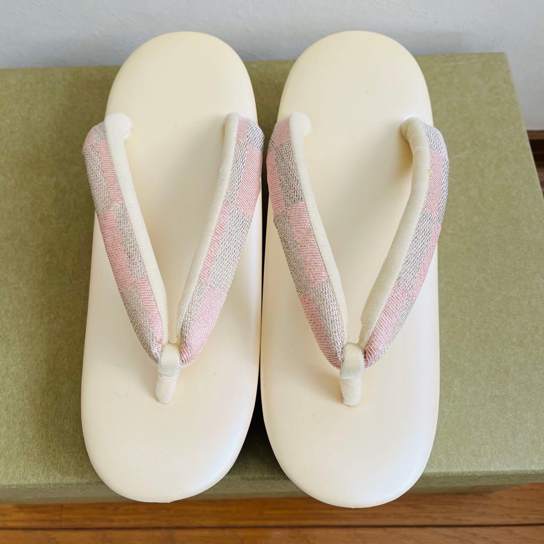 【新品未使用品】振袖用バッグ　草履　成人式　振袖　西陣織　正絹　Lサイズ相当