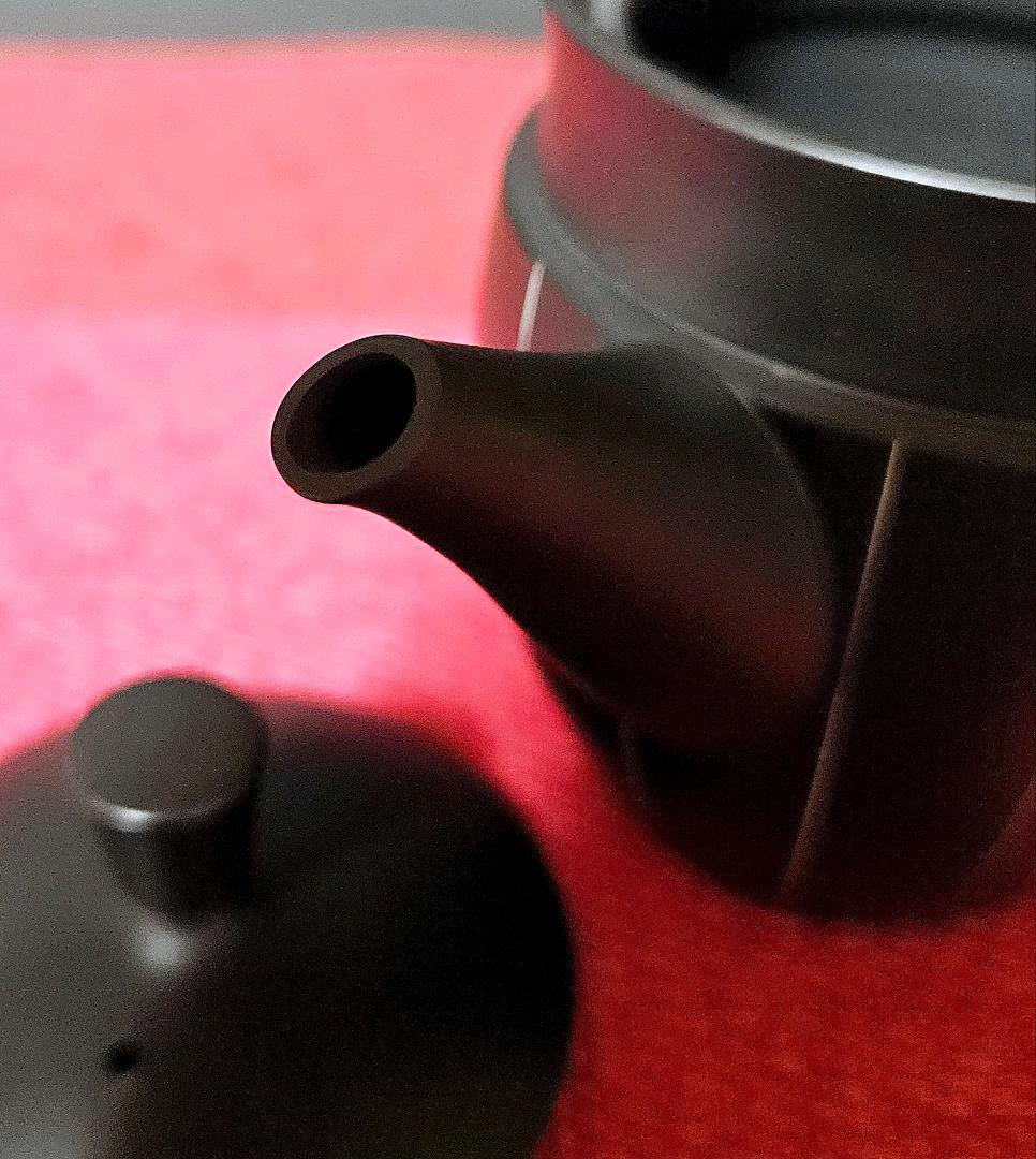 常滑焼　名工　柴田好明　作　黒泥茶注　急須　煎茶急須　常滑茶注　茶道具　茶器