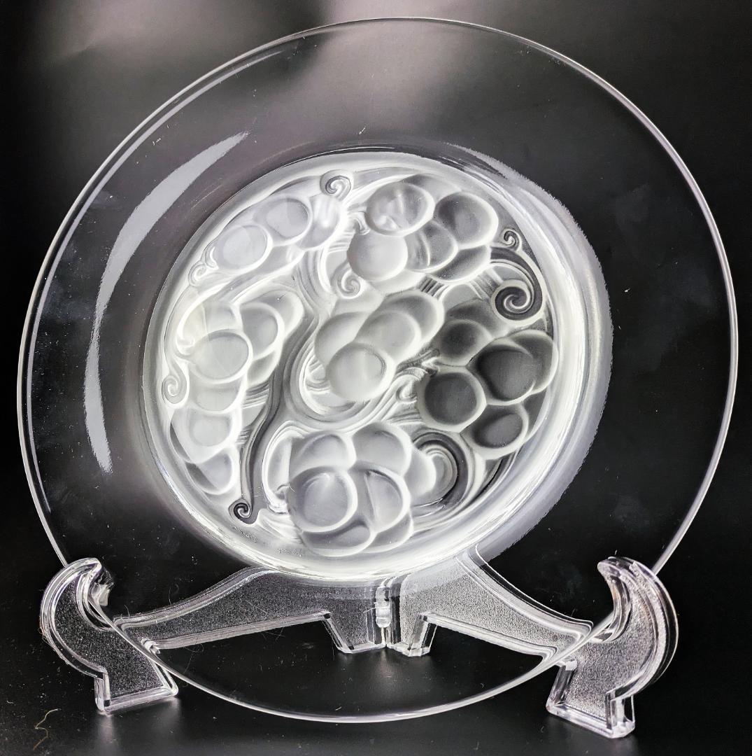 フロストによる立体感★希少★ラリック マリエンタール 24㎝大皿 フランス