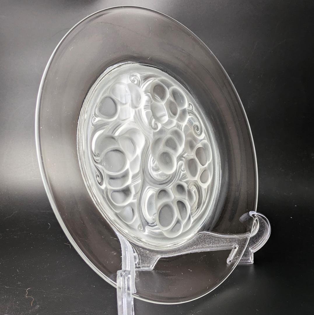 フロストによる立体感★希少★ラリック マリエンタール 24㎝大皿 フランス