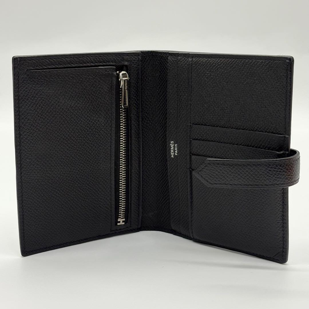 ♡美品♡ エルメス HERMES ベアンコンパクト 二つ折り財布 ブラック