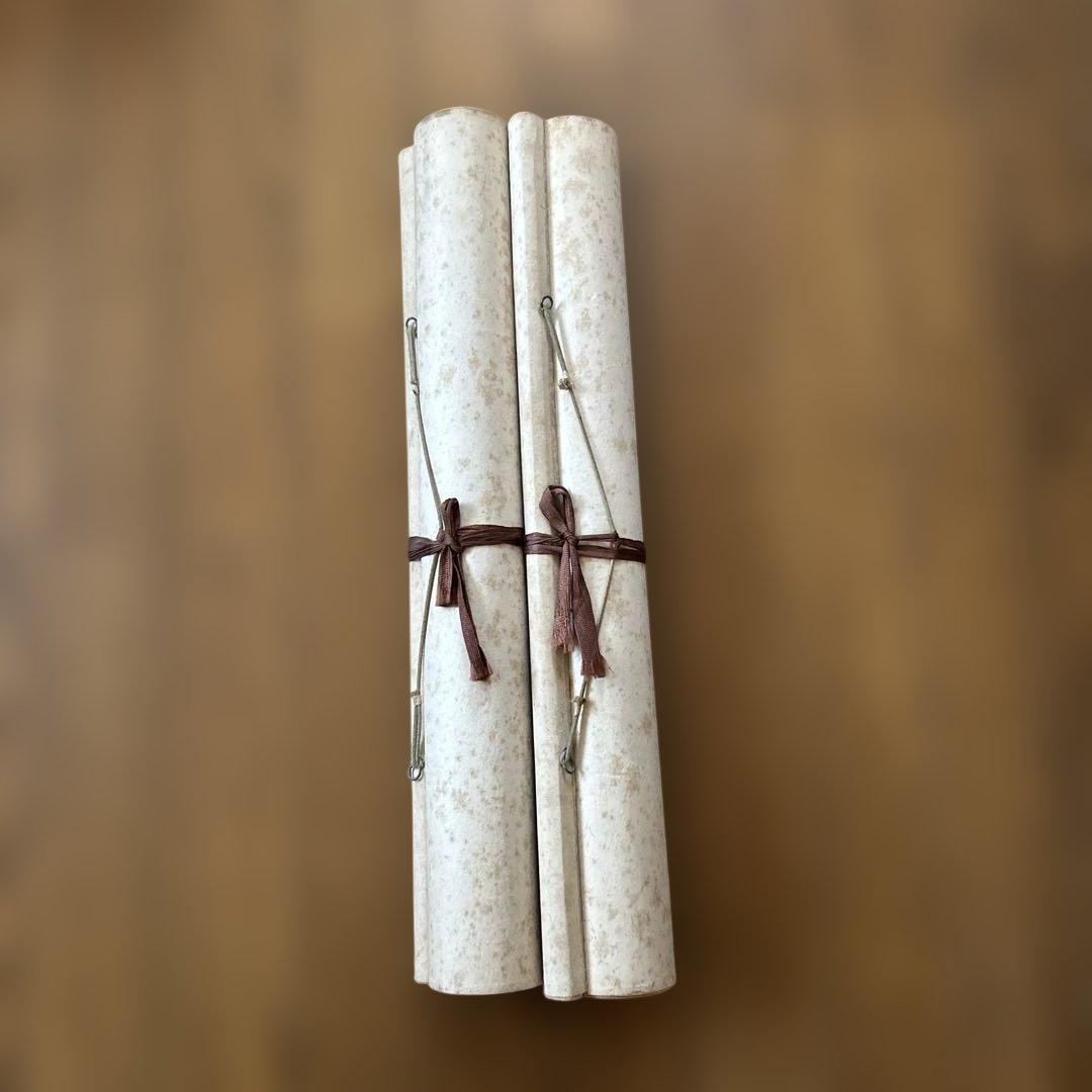 書道巨匠名家【趙發潜魏楷書道名作２点組】35年前国際オークションにて20万円購入