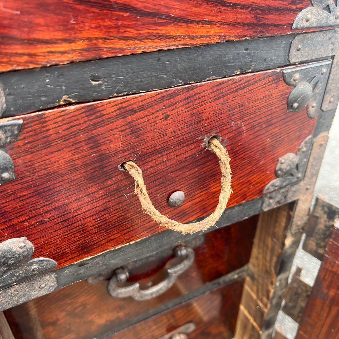 【アンティーク】昭和レトロ 時代箪笥 和簞笥 和風キャビネット 古民家 古家具