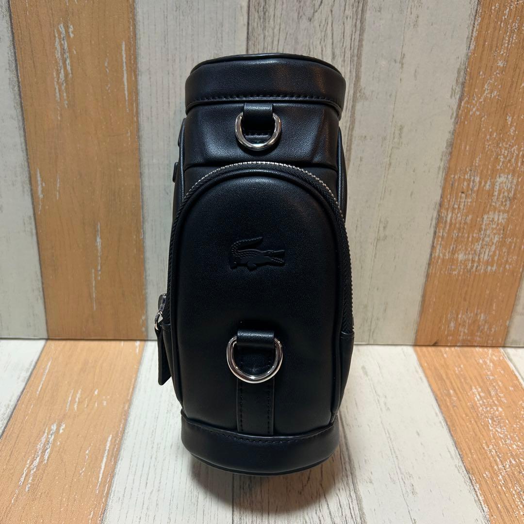 【LACOSTE】ラコステ　ショルダーポーチ　キャディバッグ型　ブラック