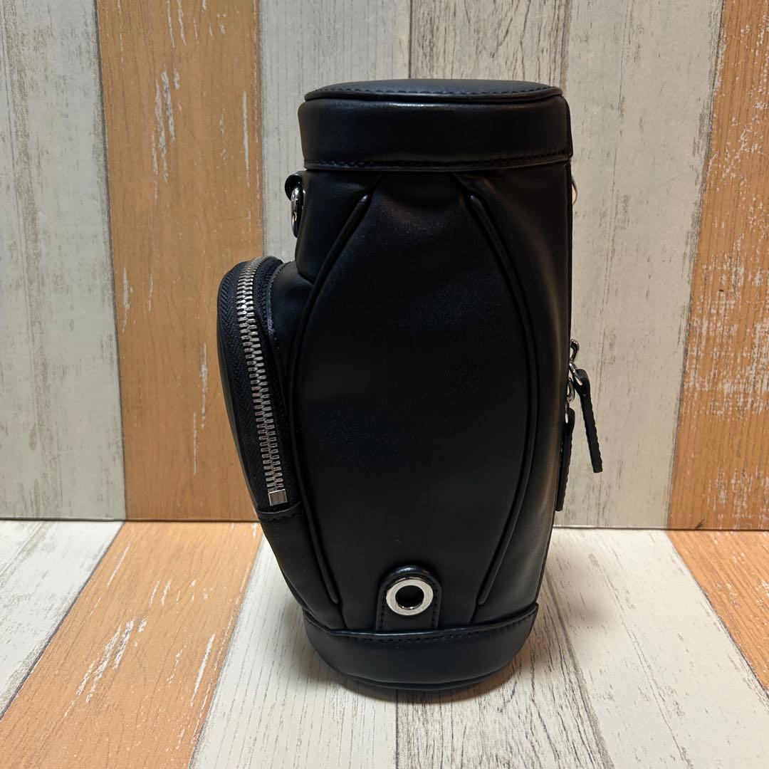 【LACOSTE】ラコステ　ショルダーポーチ　キャディバッグ型　ブラック