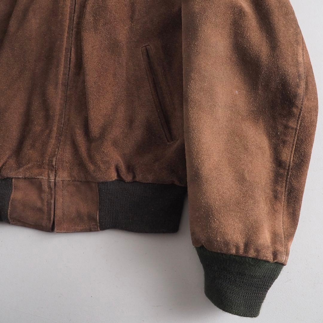 Schott　size38　レザージャケット　スエード　ブラウン　美品