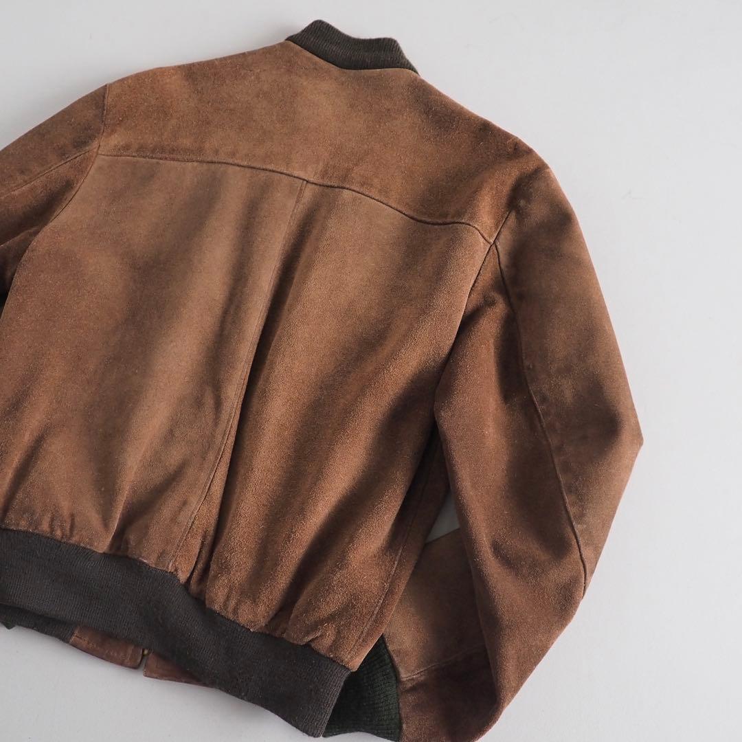 Schott　size38　レザージャケット　スエード　ブラウン　美品