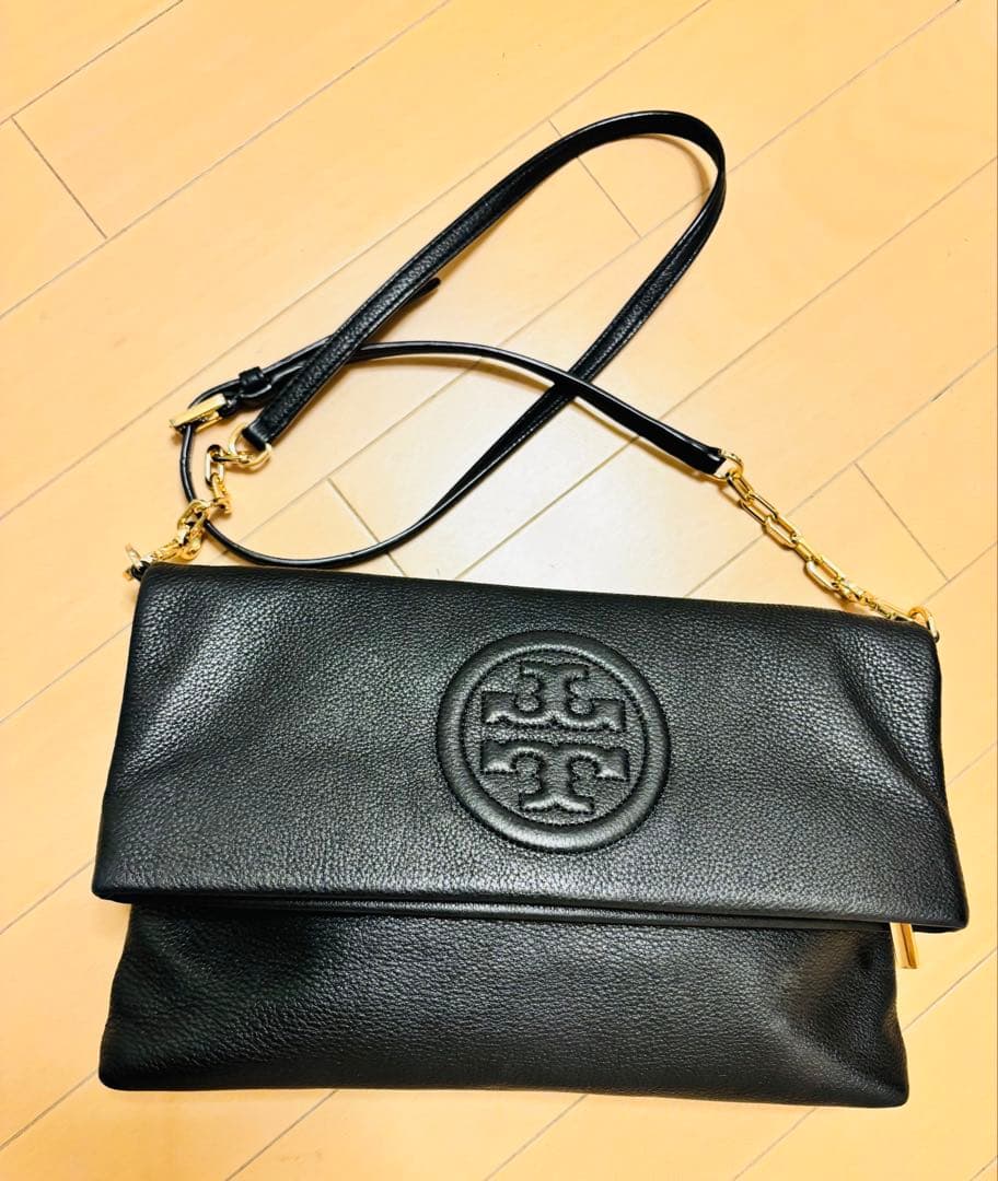 TORY BURCH トリーバーチ ショルダーバッグ ブラック レザー