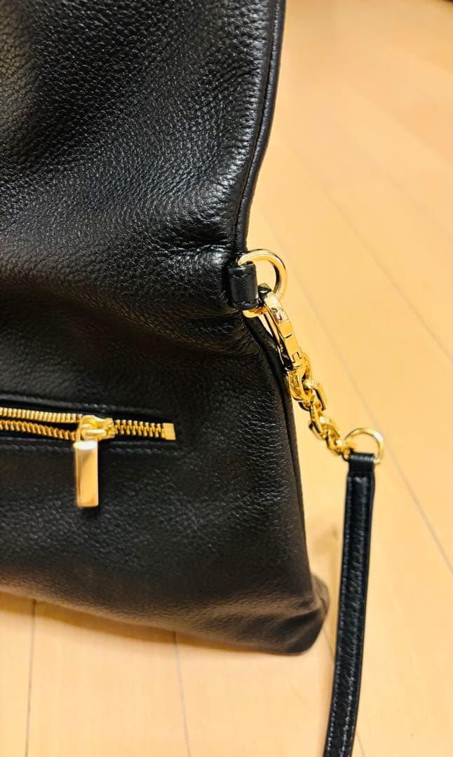 TORY BURCH トリーバーチ ショルダーバッグ ブラック レザー