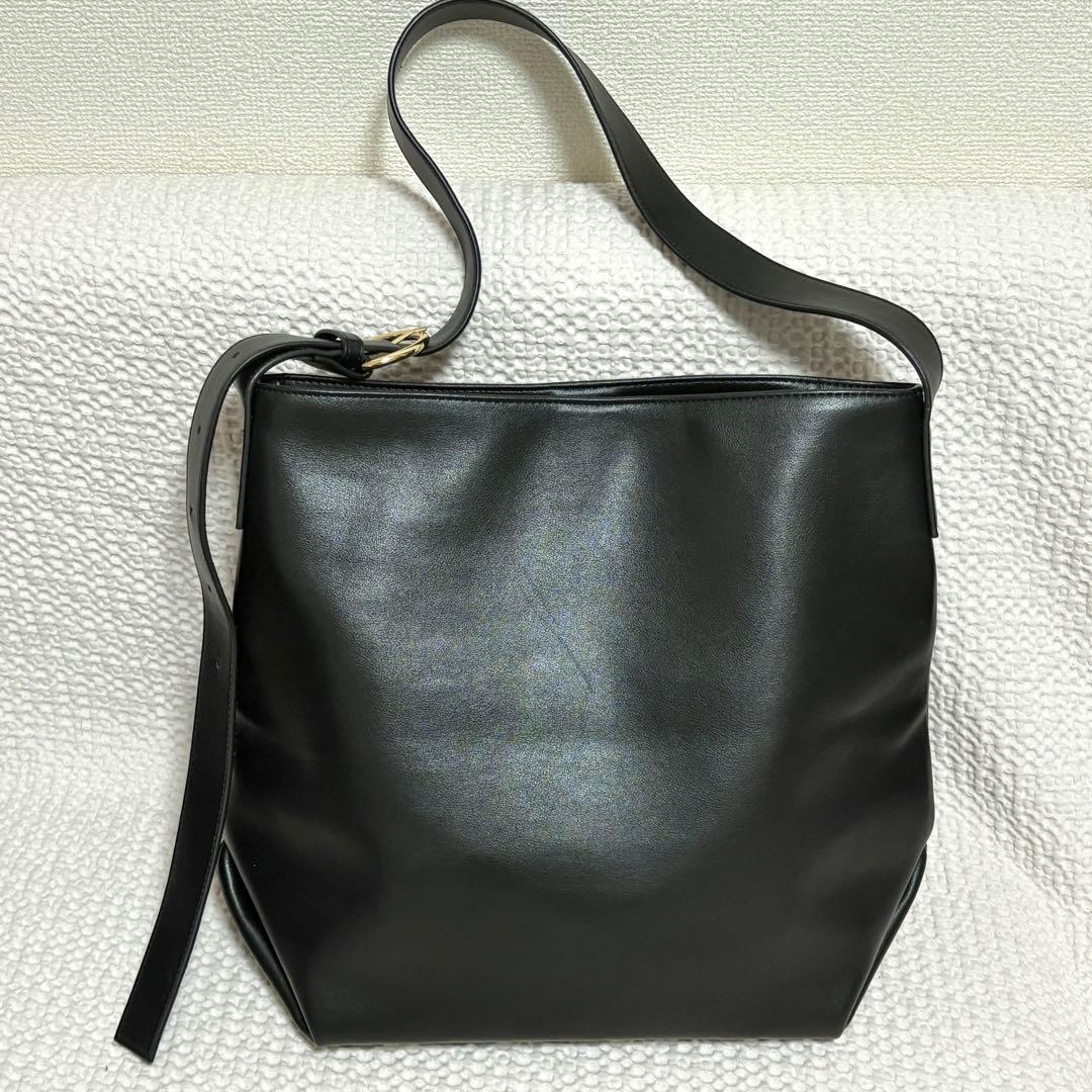 サロンアダムエロペ　スプリットレザーバケットバッグ 【A4対応】