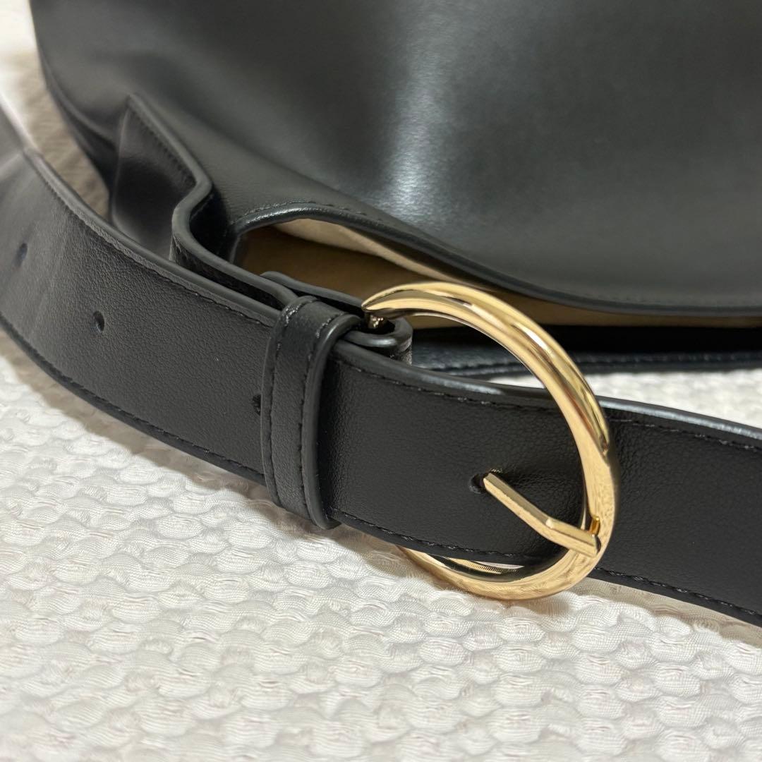 サロンアダムエロペ　スプリットレザーバケットバッグ 【A4対応】