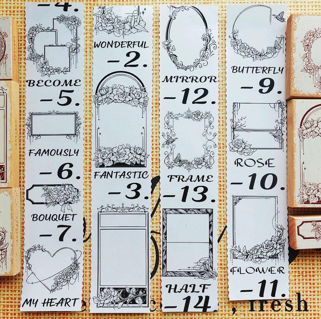 《花框》海外マスキングテープ　マステ 【1317】