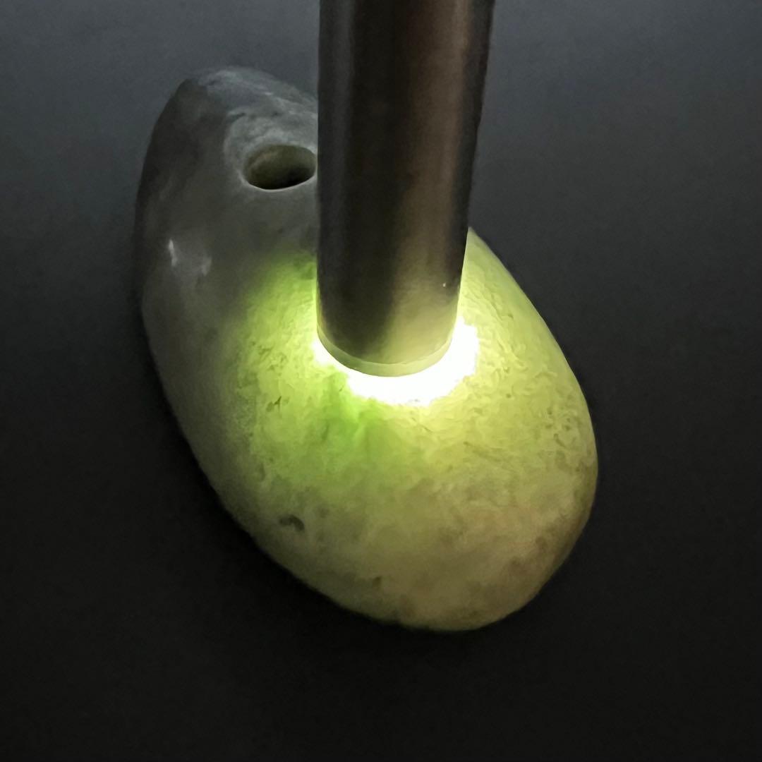 ◎縄文 本翡翠 大珠 呪術具◎ 祭祀具 硬玉 重量143g ◎ 古美術 庵々