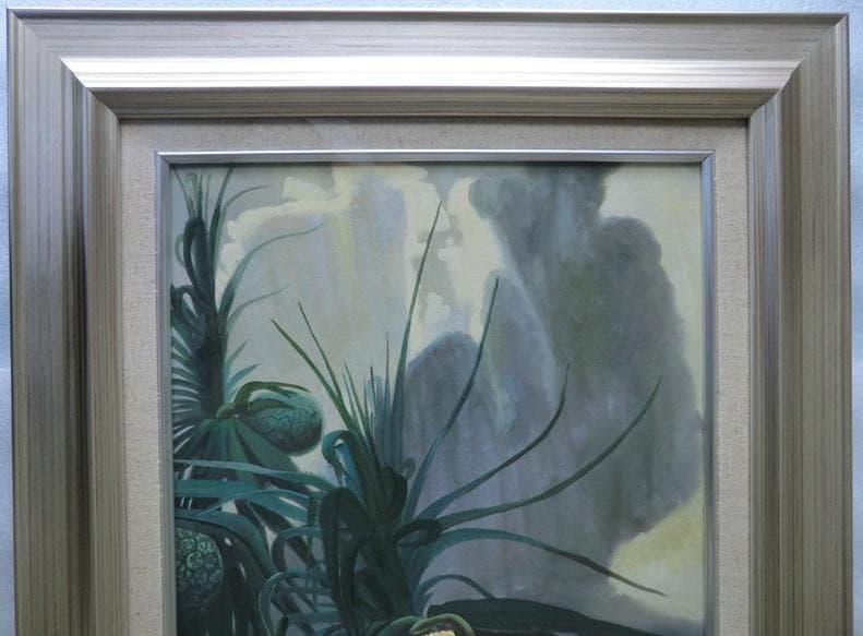 田中一村　代表作「アダンの海辺」　油彩　模写