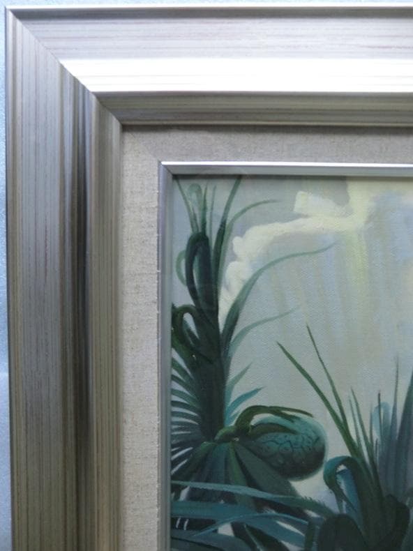 田中一村　代表作「アダンの海辺」　油彩　模写