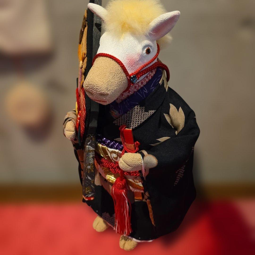 創作手作り人形　干支　馬　羽子板　午年