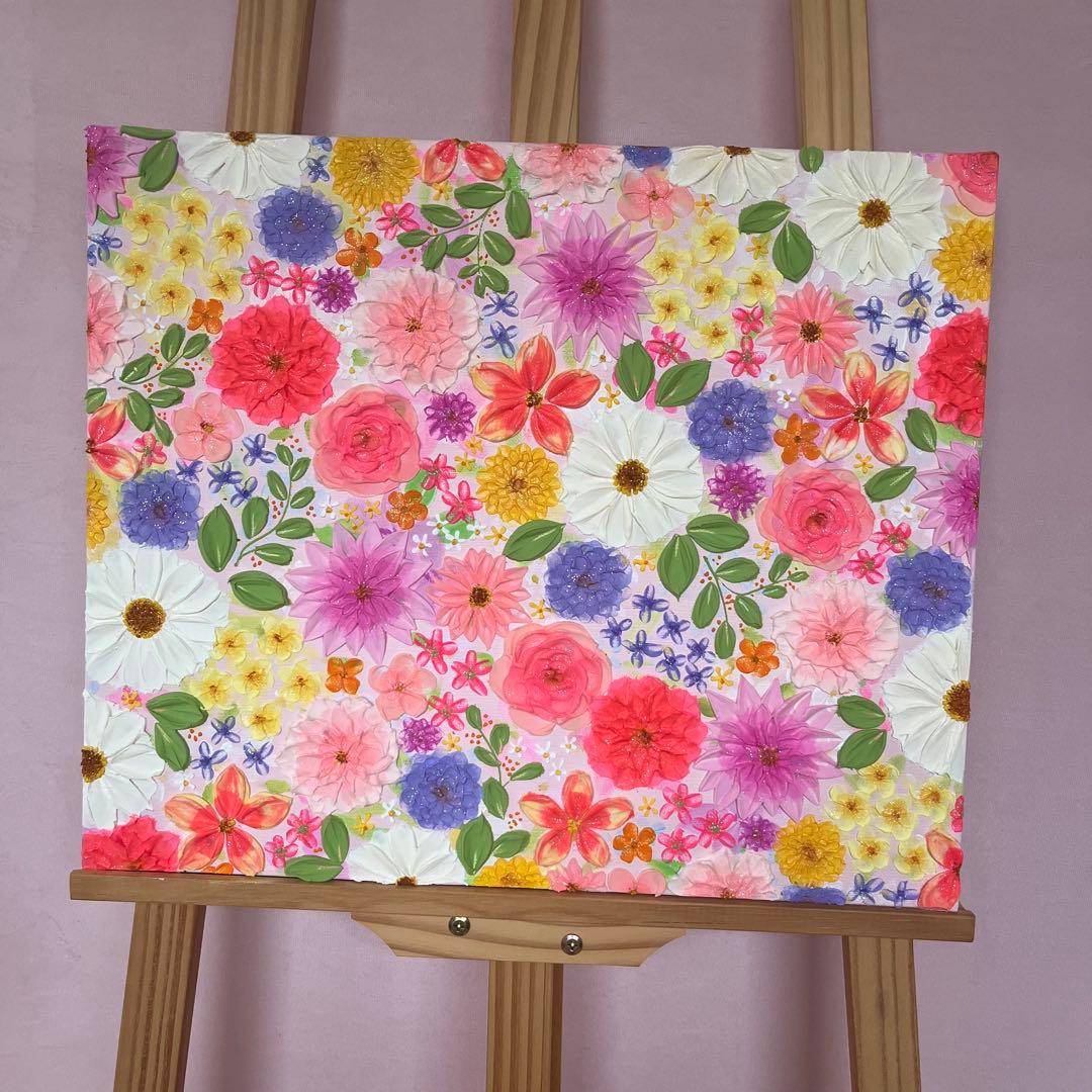 【和さま用ページ】 テクスチャーアート　ボタニカル フラワーアート フランフラン