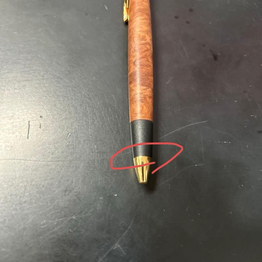 ボナンペン 本花梨瘤 真鍮金具 シャーペン