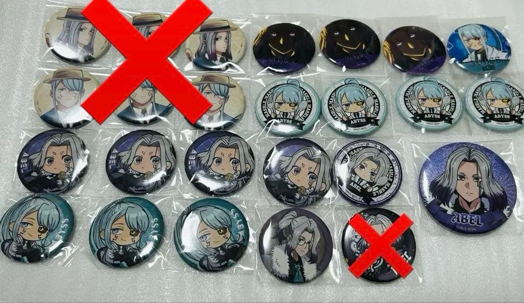 マッシュル アベル アビス 缶バッジ セット 24点