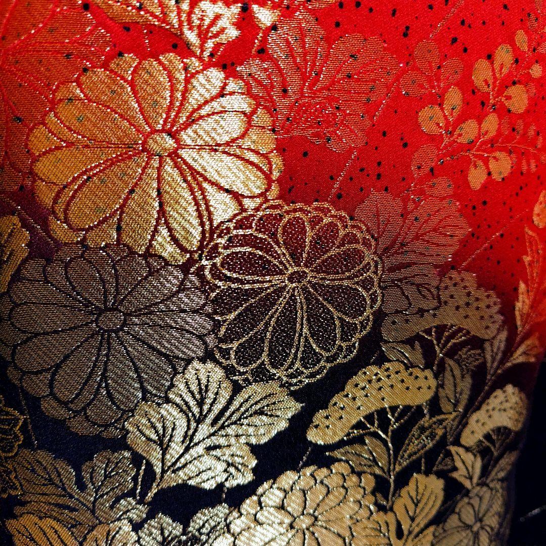 振袖フルセット(8点)・成人式・古典柄・寿光織・モダン