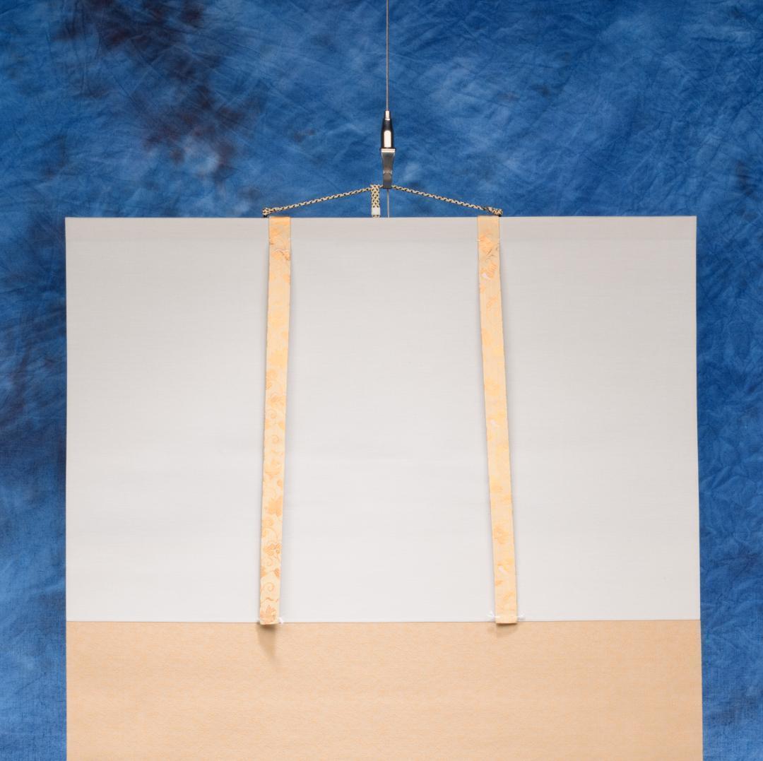 掛軸　水墨山水画　美術名典掲載画家　落款入り　鑑定書付き　桐箱　木箱付き　2