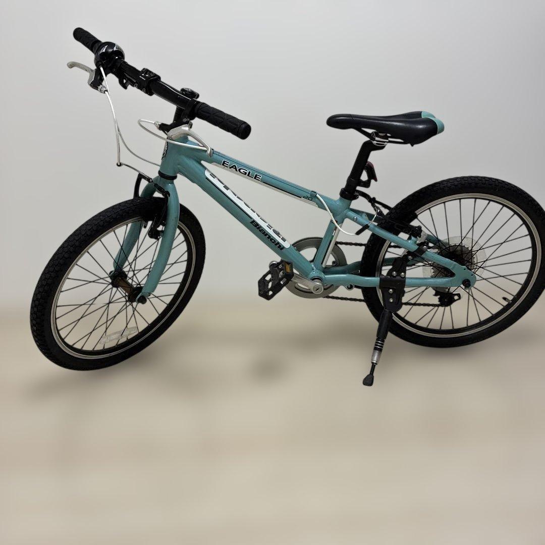 Bianchi ビアンキ　水色　ジュニア自転車　２０インチ　引き取り限定