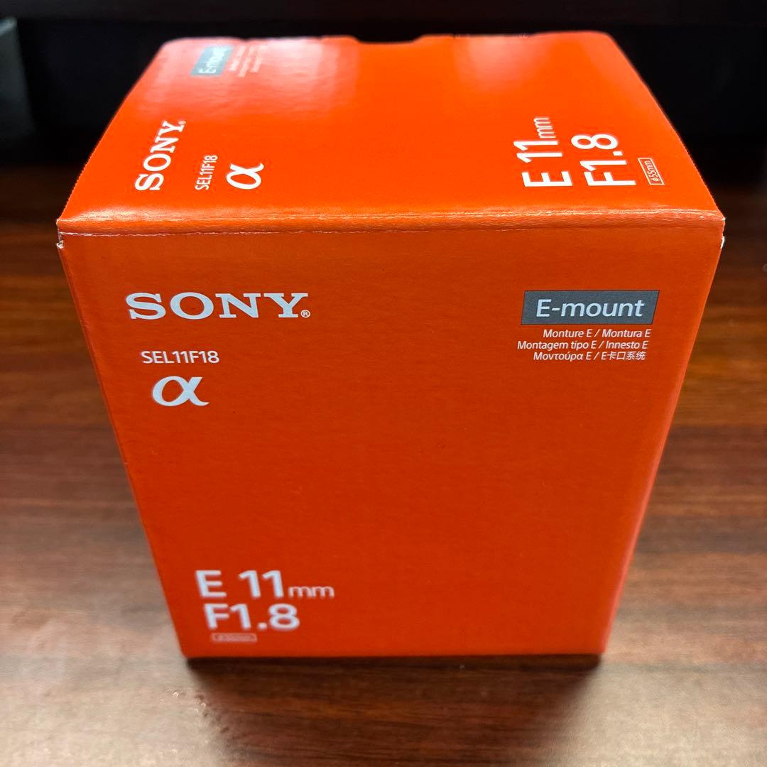 SONY 広角単焦点レンズAPS-C E 11m F1.8 Eマウント純正レンズ