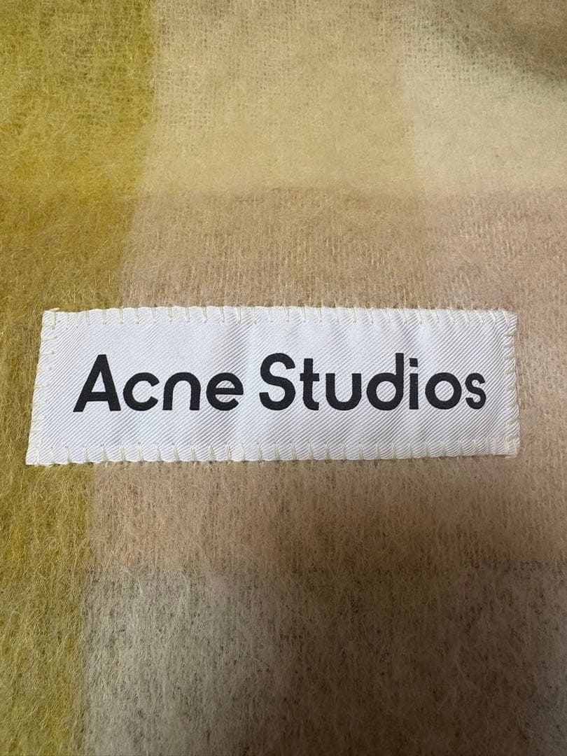 Acne Studios モヘアチェックマフラー