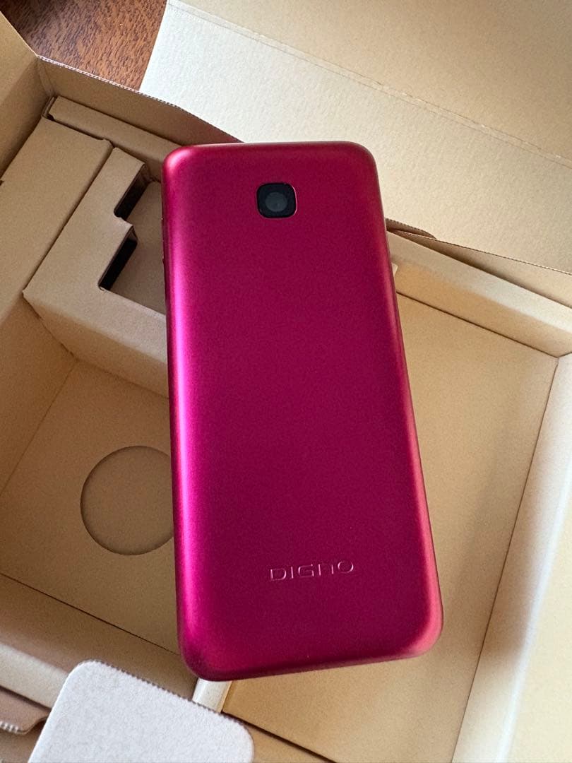 レッド 折りたたみ式携帯電話 本体